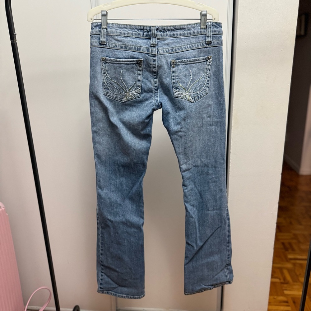 WESTPORT Low Rise Straight Embellished Jeans